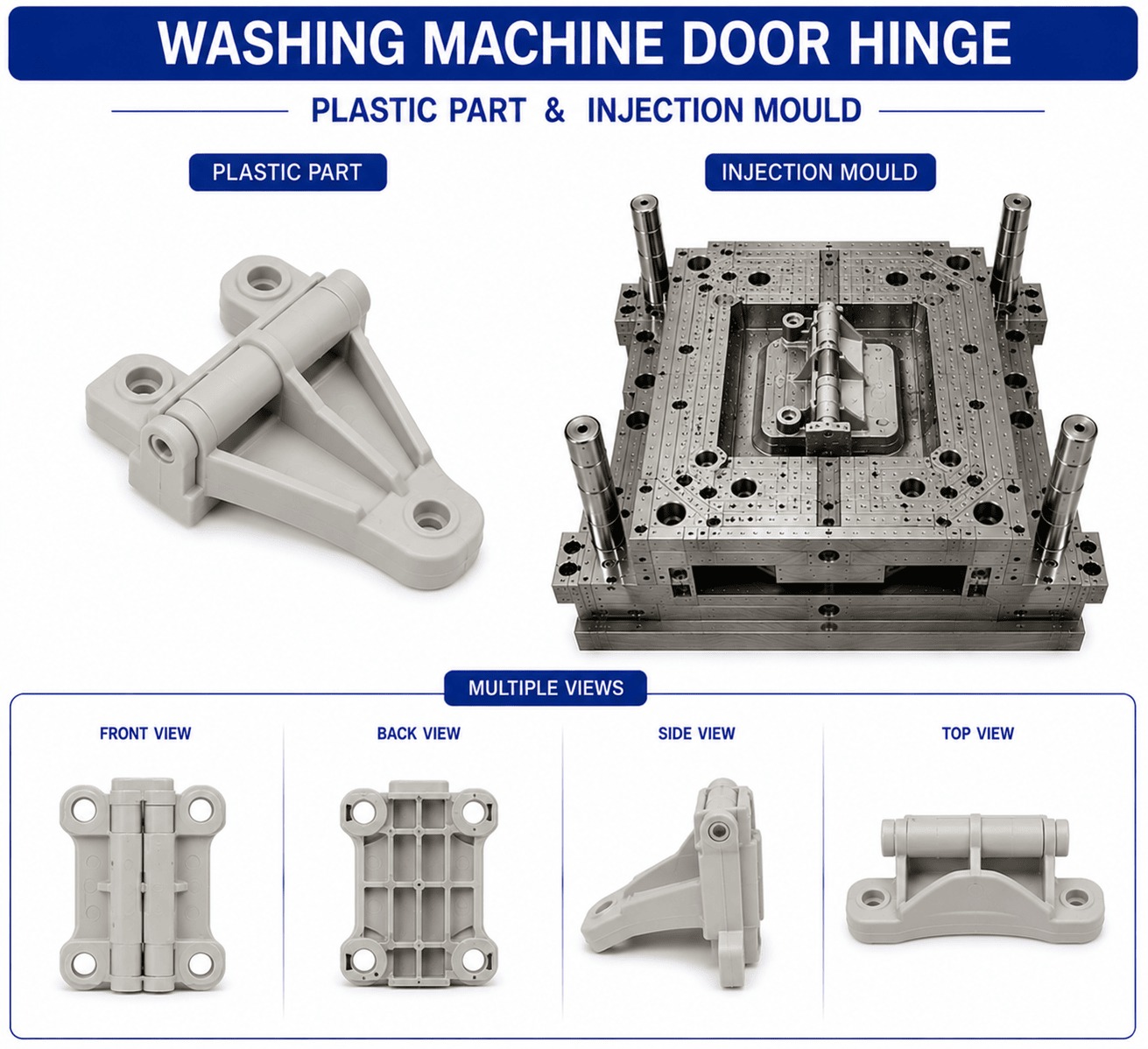 Washing Machine Plastic Door Hinge